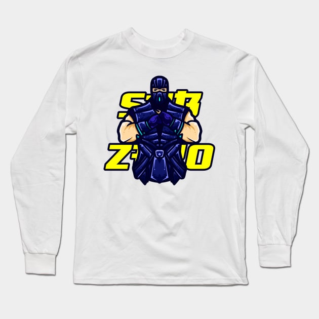 Sub-Zero Mortal Kombat Long Sleeve T-Shirt by Aldyz